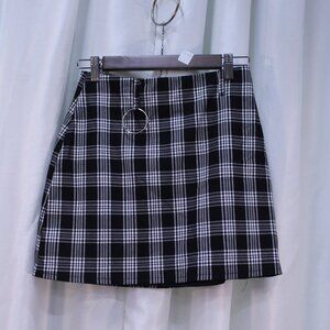 I.AM.GIA Monochrome Checkered Mini Skirt